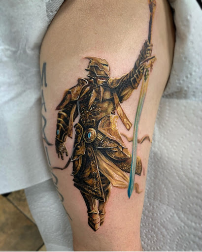 Explore female family tattoo ideas, creative tattoo ideas in San Antonio, available at Firme Copias Tattoo Studio