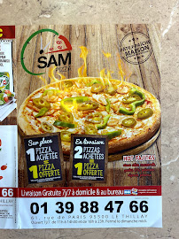 Carte du Sam pizza à Le Thillay
