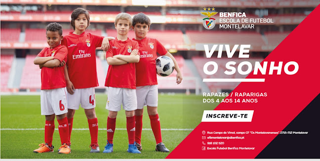 Avaliações doEscola de Futebol Benfica Montelavar em Sintra - Academia