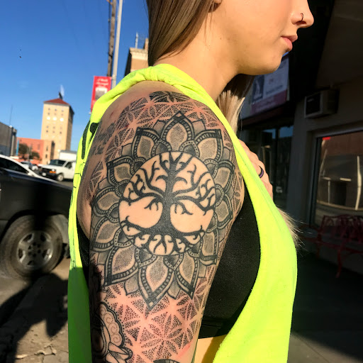 Explore howl's moving castle tattoo ideas, creative tattoo ideas in San Angelo, available at Good Vibes Only Tattoo Studio
