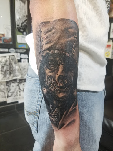 Explore tattoo ideas for police, creative tattoo ideas in Albuquerque, available at Por Vida Tattoo