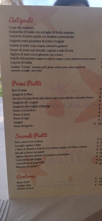 Menu du Ristorante Mare Mare à Camaiore