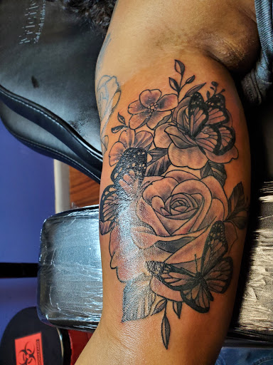 Explore psych tattoo ideas, creative tattoo ideas in Tupelo, available at Primal Ink Tattoo Studio