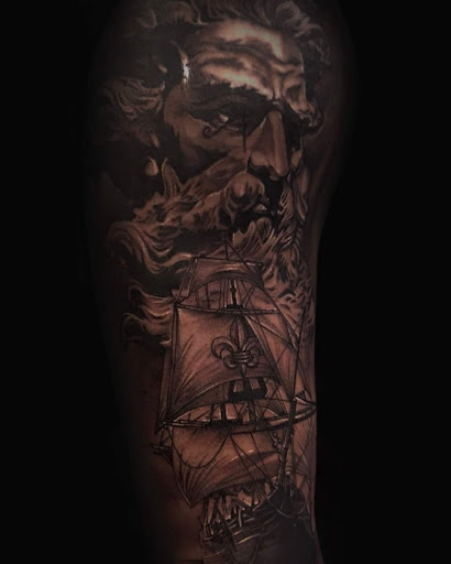 Explore cool face tattoo ideas, creative tattoo ideas in Williston, available at Body Temple Tattoo 2