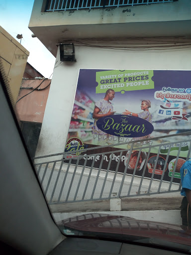 The Bazaar Supermarket, Haruna Street by Abioye Street junction, Lagos, Nigeria, Outlet Mall, state Lagos