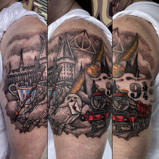 Explore thistle tattoo ideas, creative tattoo ideas in Clarksburg, available at Art & Soul Studio Of Tattoo