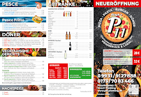 Menu / carte de Singh’s P11 Lokal & Heimservice - Pizza Pasta Burger Döner à Plattling