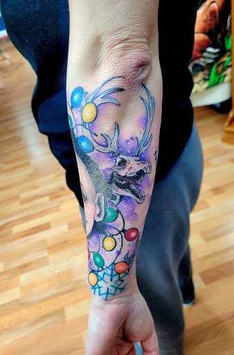 Explore drug dealer tattoo ideas, creative tattoo ideas in Benton, available at Spectrum Tattoo