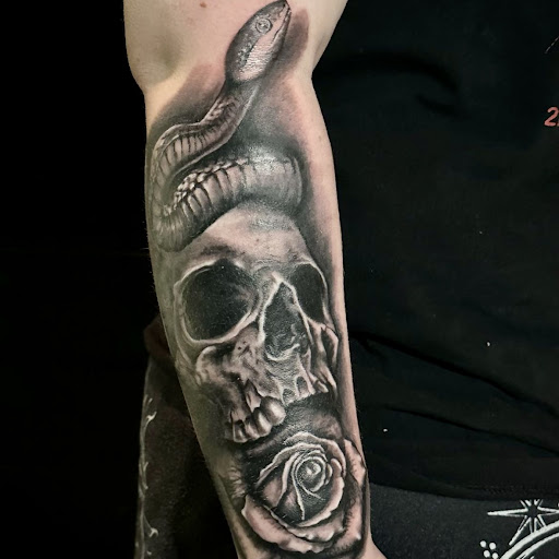 Explore negative tattoo ideas, creative tattoo ideas in San Diego, available at SD Tattoo
