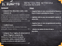 Carte du Il Buratto Bistrot à Meda