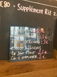 Pontochoux à Paris menu