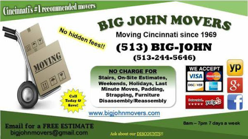 Moving Company «Big John Movers», reviews and photos, 3111 W 8th St, Cincinnati, OH 45205, USA
