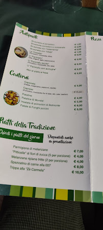 Menu du 007 L'originale Di Gugliuzzi Giuseppe à Amantea