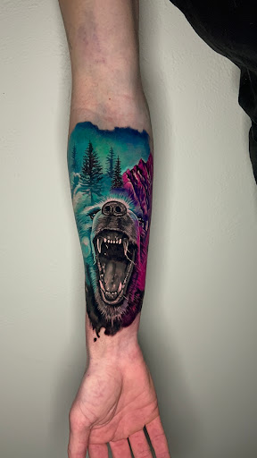 Explore demon slayer tattoo ideas, creative tattoo ideas in Lakeville, available at SharkTooth Tattoo & Gallery