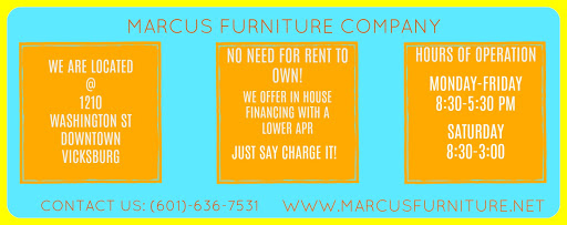 Mattress Store «Marcus Furniture Co», reviews and photos, 1210 Washington St, Vicksburg, MS 39183, USA