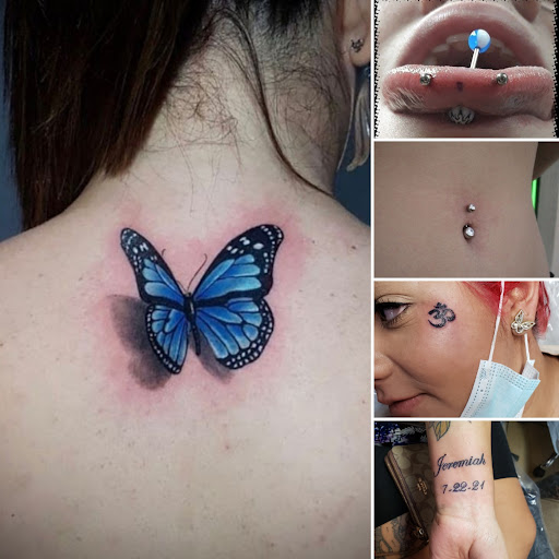 Explore forearm tattoo name ideas, creative tattoo ideas in Elko, available at Custom Tattoos and Body Piercing Studio
