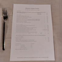 Restaurant Parparo Vecchio à Roverè Veronese (le menu)