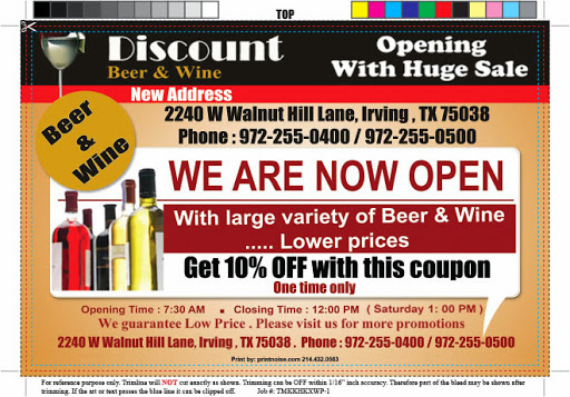Beer Store «Discount Beer & Wine», reviews and photos, 2240 W Walnut Hill Ln, Irving, TX 75038, USA