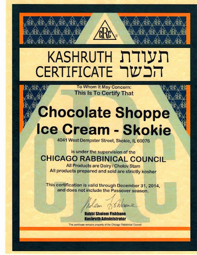 Ice Cream Shop «Chocolate Shoppe Ice Cream Skokie», reviews and photos, 4041 Dempster St, Skokie, IL 60076, USA