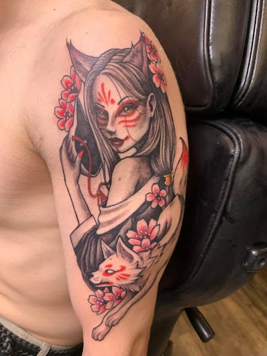 Explore gladiator tattoo ideas, creative tattoo ideas in Jonesboro, available at Gallery Of Ink Tattoo Shop