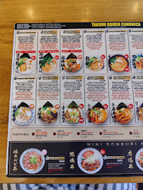 Restaurant de nouilles (ramen) Takumi Ramen Kitchen à Milan - menu / carte