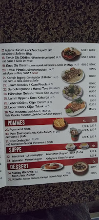 Carte du Grill 2000 à Solingen