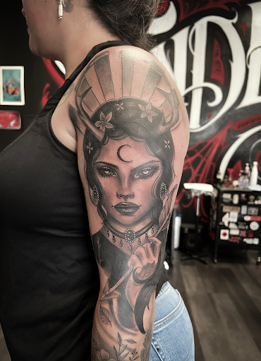 Explore step son tattoo ideas, creative tattoo ideas in Silver City, available at Independent Ink Tattoo
