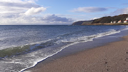 Photo de Dunaverty Beach entouré de montagnes