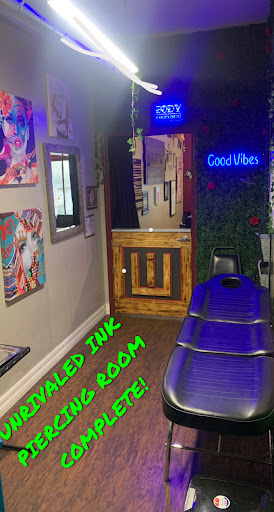 Explore black and white voodoo/ragdoll broken heart tattoo ideas, creative tattoo ideas in Cape Coral, available at UNRIVALED INK