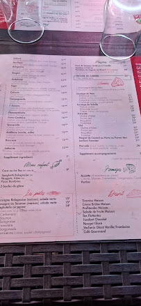 Restaurant LE CAPRI à Trévenans (le menu)