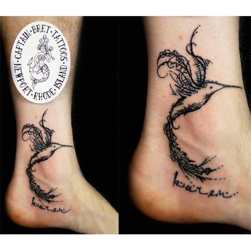 Explore middle finger tattoo ideas, creative tattoo ideas in Newport, available at Tattoos by Captain Bret