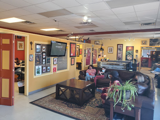 Explore bookish tattoo ideas, creative tattoo ideas in Roanoke, available at Asylum Studios