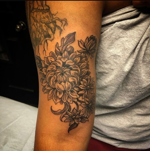 Explore sleeve men tattoo ideas, creative tattoo ideas in Chattanooga, available at Standard Ink Tattoo Co