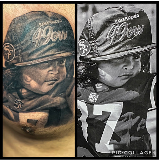 Explore pain tattoo ideas for guys, creative tattoo ideas in Morgan Hill, available at ART OF THE HEART TATTOO & PIERCINGS