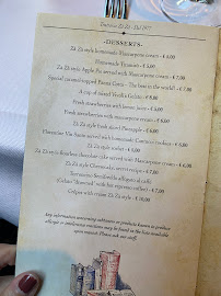 Trattoria Zà Zà à Florence menu