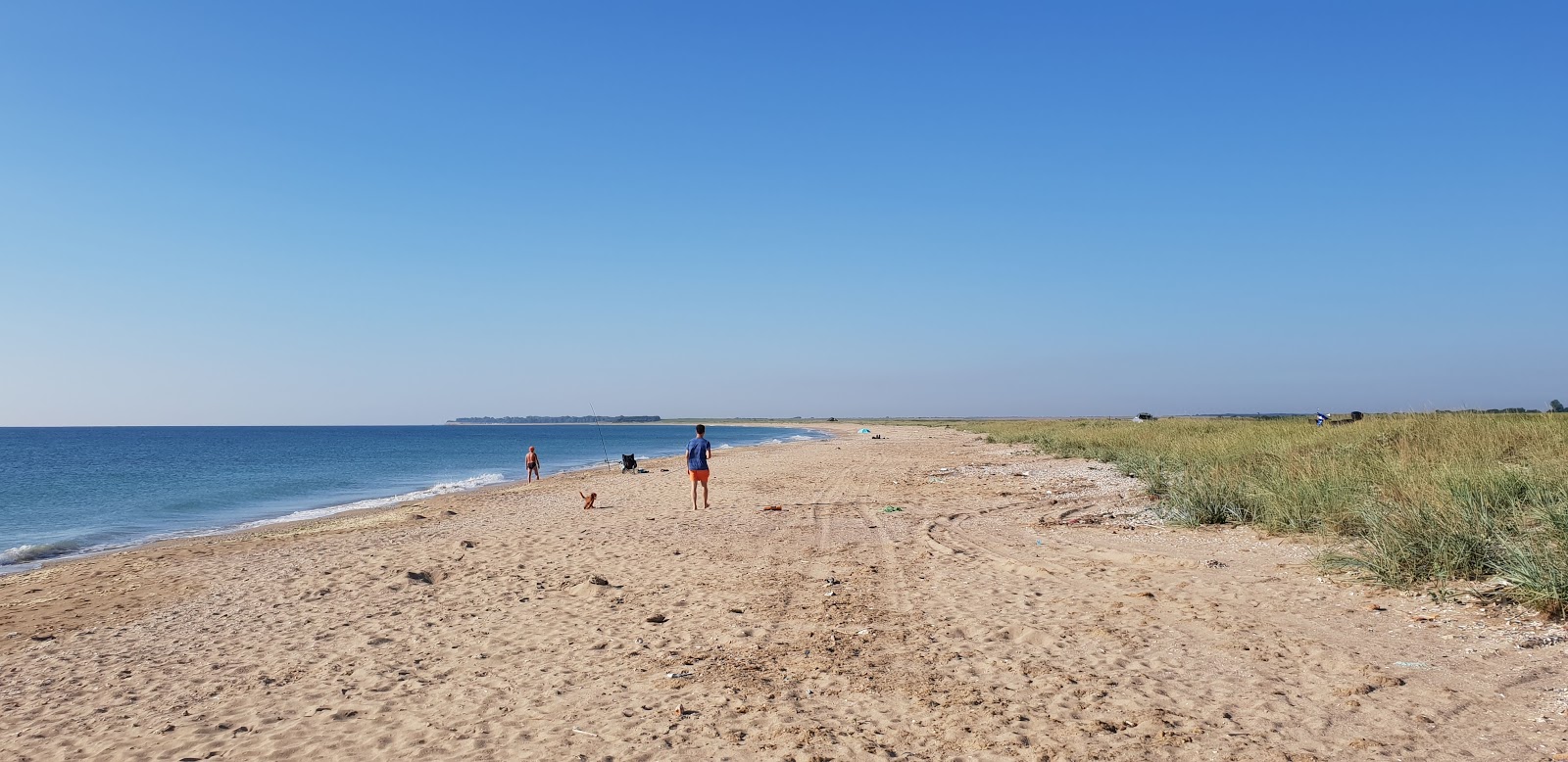 Photo de Durankulak beach avec rivage droit, long