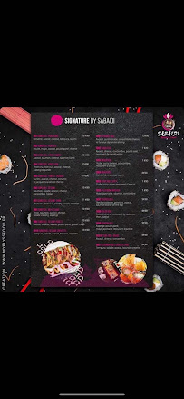 Sabaidi sushi & thaï à Mantes-la-Jolie menu