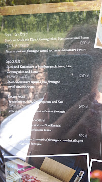 Hofschank zur Pergola à Ronchi menu