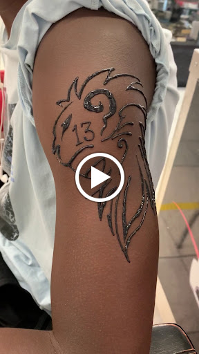 Explore trapezius tattoo ideas, creative tattoo ideas in South Padre Island, available at Peggys Temporary & Permanent Tattoos