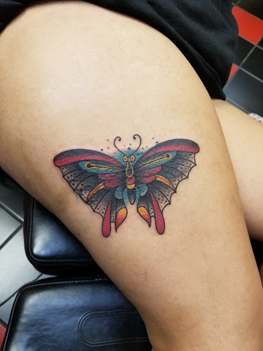 Explore stickman tattoo ideas, creative tattoo ideas in Milwaukee, available at Atomic Tattoos