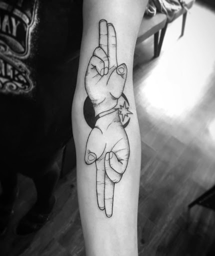 Find halo tattoo ideas for your next unique tattoo in Lawrence at Standard Electric Tattooing