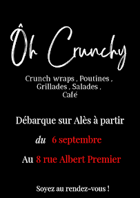 Restauration rapide Ôh Crunchy à Alès (le menu)