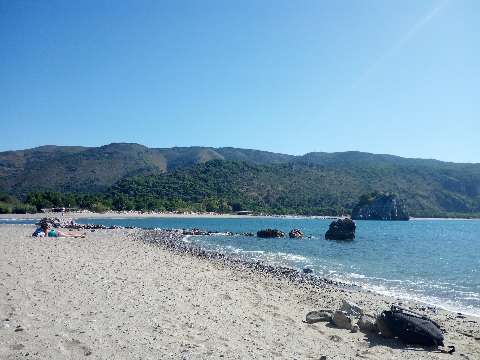 Photo of Arch of Palinuro beach with straight shore