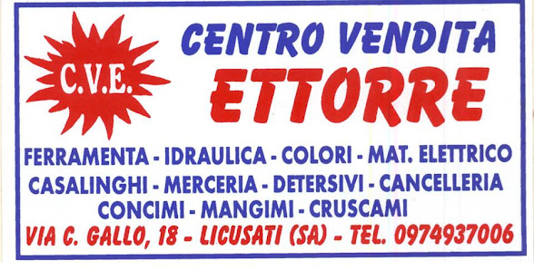 Centro Vendita Ettorre Via Cavalier Gallo, 18, 84059 Licusati SA, Italia