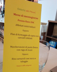 Osteria dei Fauni à Segrate menu