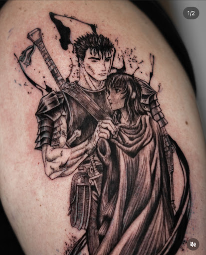 Explore calcifer tattoo ideas, creative tattoo ideas in Fort Wayne, available at Grade A Tattoos and Body Piercing