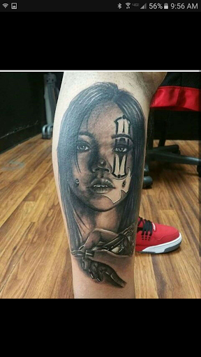 Explore feminine arm tattoo ideas, creative tattoo ideas in Stockton, available at THE PIRATES LOUNGE TATTOO PARLOR