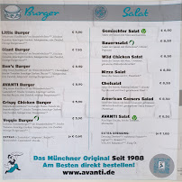 Carte du Pizza AVANTI Dachau à Dachau