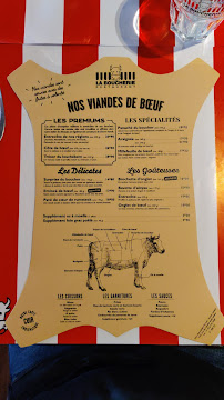 Menu / carte de Restaurant La Boucherie à Dreux