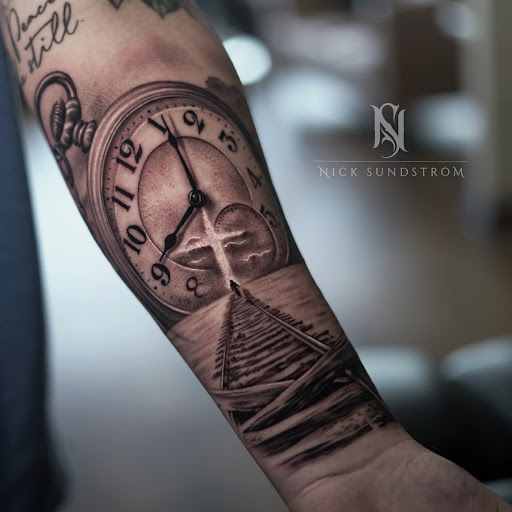Explore guy tattoo ideas forearm, creative tattoo ideas in Sarasota, available at Sovereign Studio Permanent Makeup & Tattoos